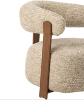 Fauteuil Schuim Ecru van J-Line, achtste weergave van de ecru fauteuil