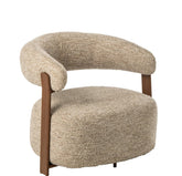 Fauteuil Schuim Ecru van J-Line, negende weergave van de ecru fauteuil