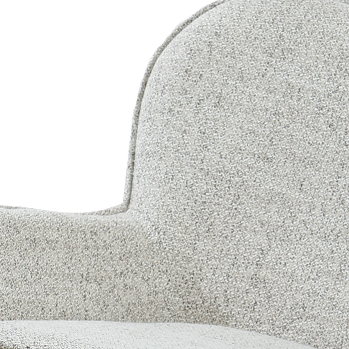 Fauteuil Sven Bisque Oasis van Livingfurn met zwart onderstel, 360 graden draaibaar