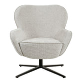 Draaibare fauteuil Sven Toffee van Livingfurn, B78cm x D86cm x H84cm