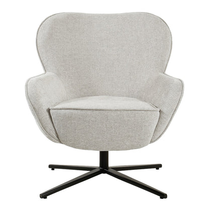 Draaibare fauteuil Sven Toffee van Livingfurn, B78cm x D86cm x H84cm