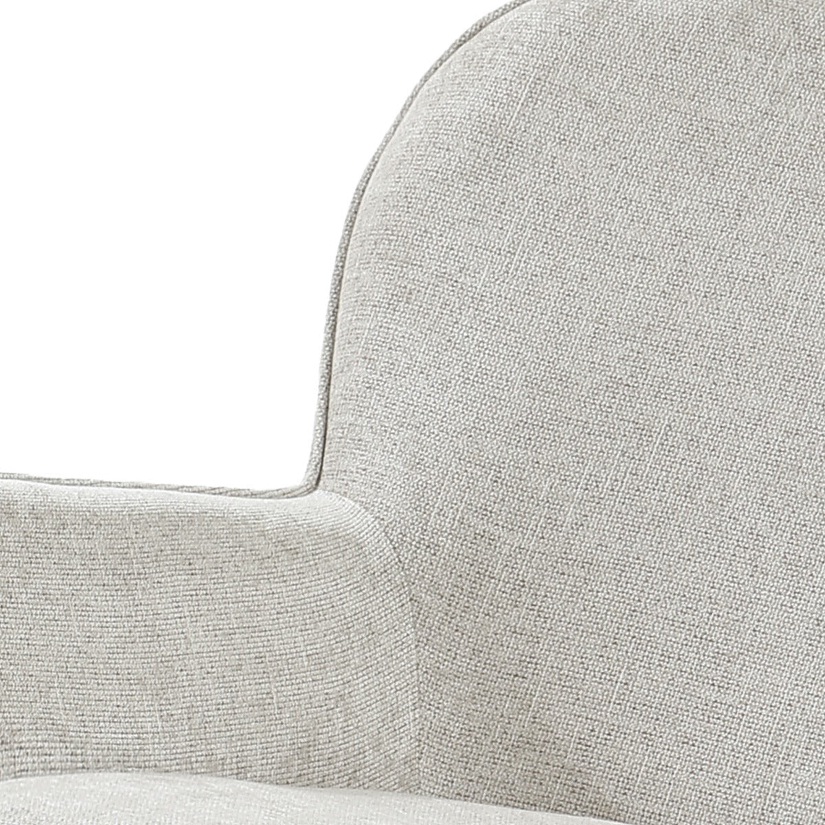 Fauteuil Sven Toffee van Livingfurn met zwart onderstel, 360 graden draaibaar