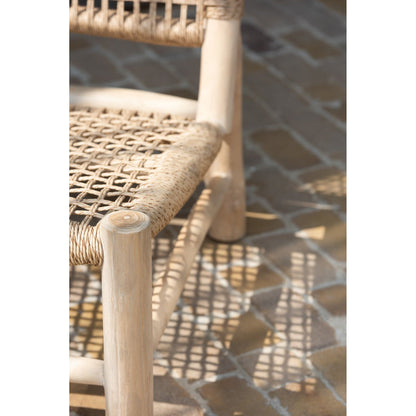 Fauteuil Vita Teakhout/Kunststof Naturel J-Line