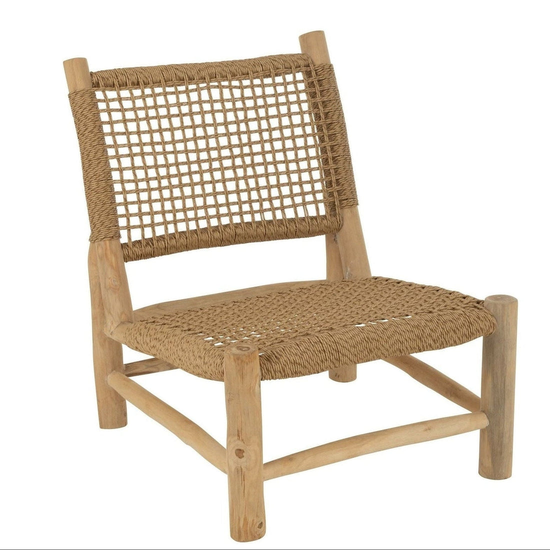 Fauteuil Vita Teakhout/Kunststof Naturel J-Line