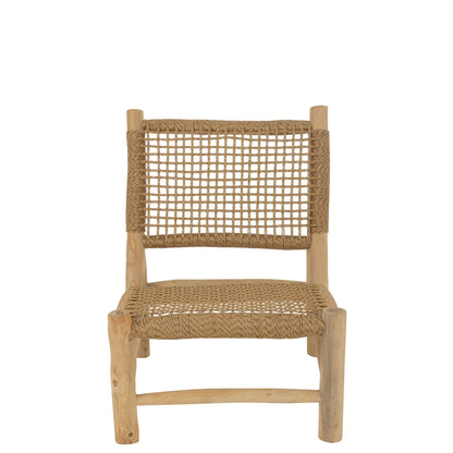 Fauteuil Vita Teakhout/Kunststof Naturel J-Line