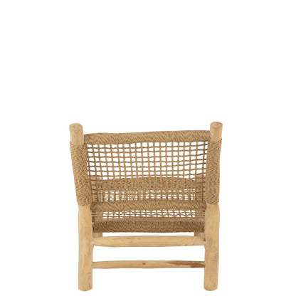 Fauteuil Vita Teakhout/Kunststof Naturel J-Line
