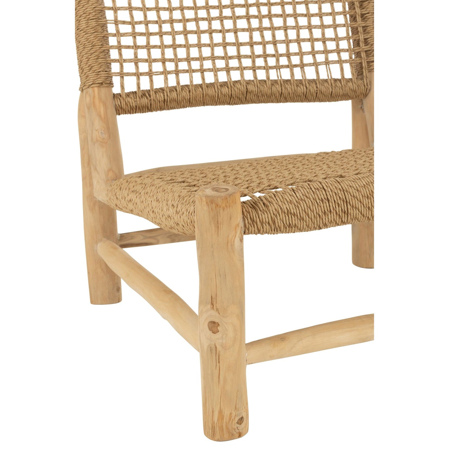 Fauteuil Vita Teakhout/Kunststof Naturel J-Line
