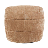 Fauteuil Yara van Starfurn van bovenaf met zicht op de brede zitting en zitdiepte van 56cm