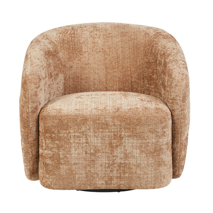 Fauteuil Yara Cinnamon van Starfurn als leesplek bij het raam met een schemerlamp
