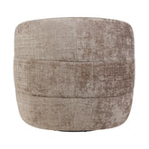 Bovenaanzicht van de zitting van de fauteuil Yara Clay van Starfurn met zitdiepte 56cm