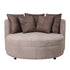 Fayen Fauteuil - Ø121x68cm - Mink - Taupe PTMD - Fauteuil - PTMD - livinglovely.nl