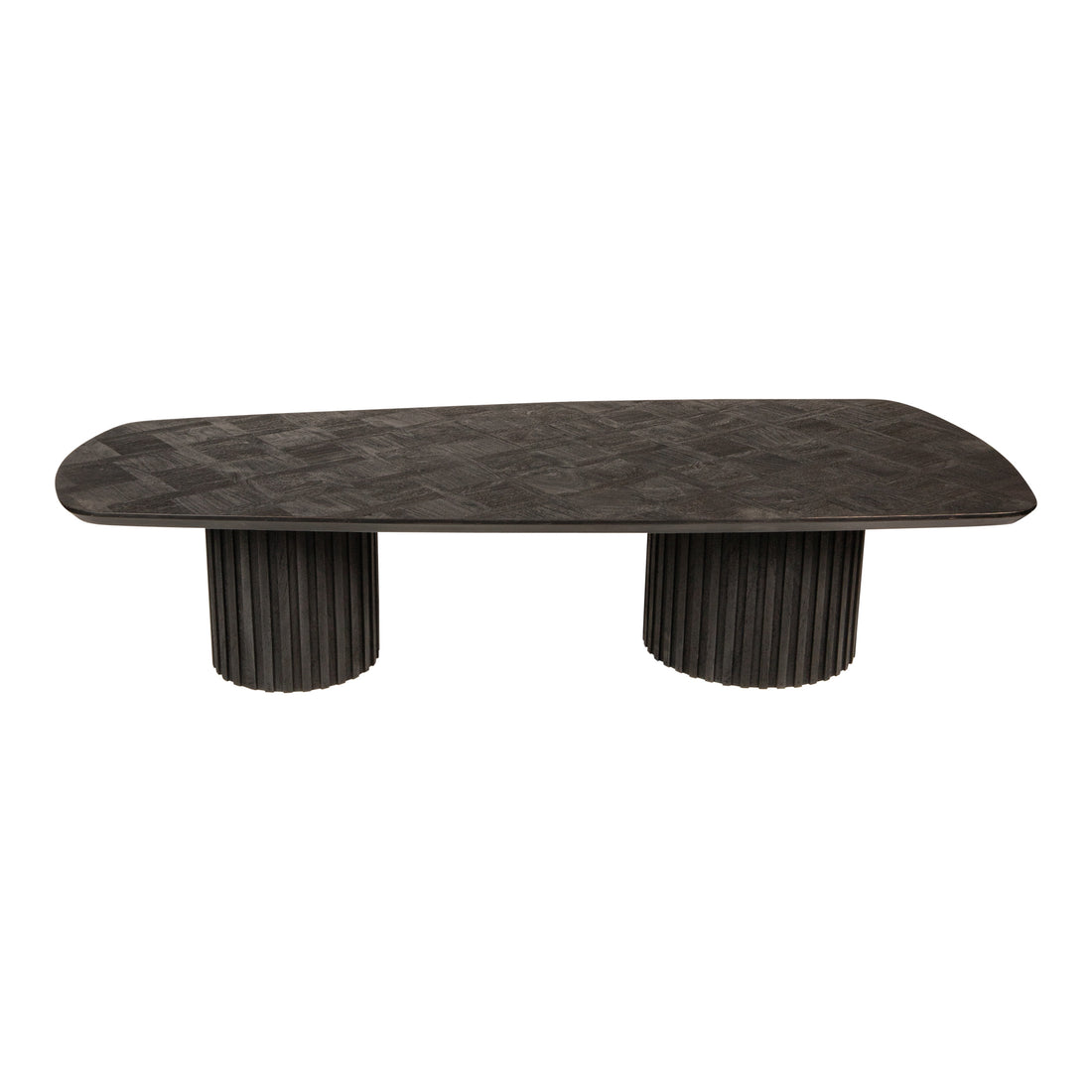 Fieron Black Wooden Coffee Table Double Round Base PTMD - Salontafel - PTMD - livinglovely.nl