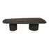 Fieron Black Wooden Coffee Table Double Round Base PTMD - Salontafel - PTMD - livinglovely.nl