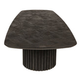 Fieron Black Wooden Coffee Table Double Round Base PTMD - Salontafel - PTMD - livinglovely.nl