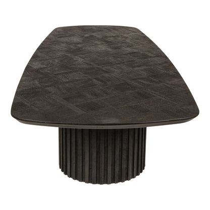 Fieron Black Wooden Coffee Table Double Round Base PTMD - Salontafel - PTMD - livinglovely.nl