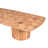 Fieron Natural Wooden Coffee Table Double Rnd Base PTMD - Salontafel - PTMD - livinglovely.nl