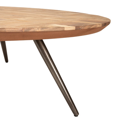 Fieron Natural Wooden Coffee Table Organic Round PTMD - Salontafel - PTMD - livinglovely.nl