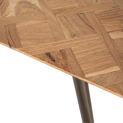 Fieron Naturel Acacia Houten Ovale Eettafel 200cm PTMD - Eetkamertafel - PTMD - livinglovely.nl