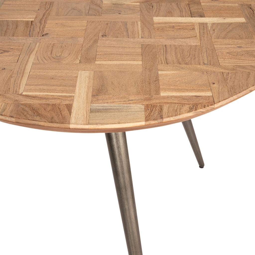 Fieron Ronde Eettafel Acaciahout Naturel PTMD - Eetkamertafel - PTMD - livinglovely.nl