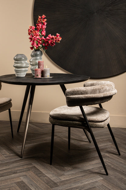 Fieron Ronde Eettafel Acaciahout Naturel PTMD - Eetkamertafel - PTMD - livinglovely.nl