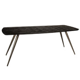 Fieron Zwart Acacia Houten Ovale Eettafel 200cm PTMD - Eetkamertafel - PTMD - livinglovely.nl
