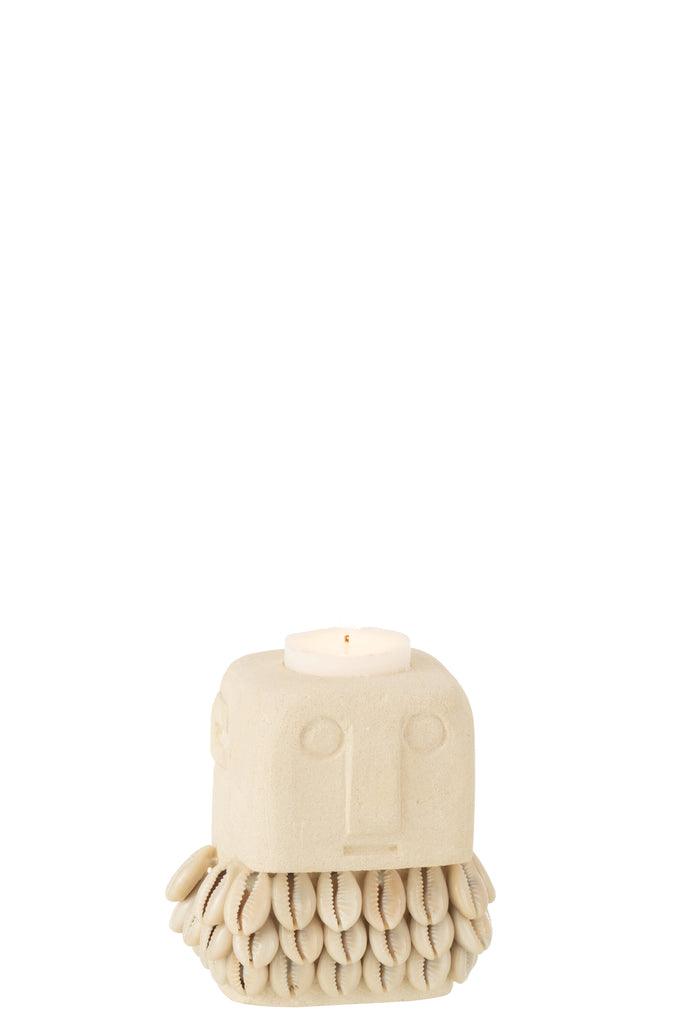 Figuur Elise Steen Natuur theelichthouder - Theelichthouder - J-Line - livinglovely.nl