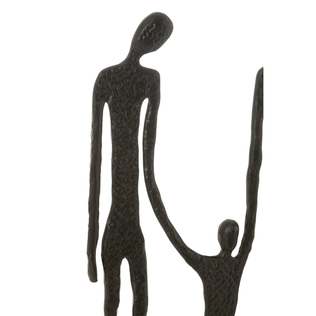 Figuur Familie Aluminium Zwart - Beeld - J-Line - livinglovely.nl