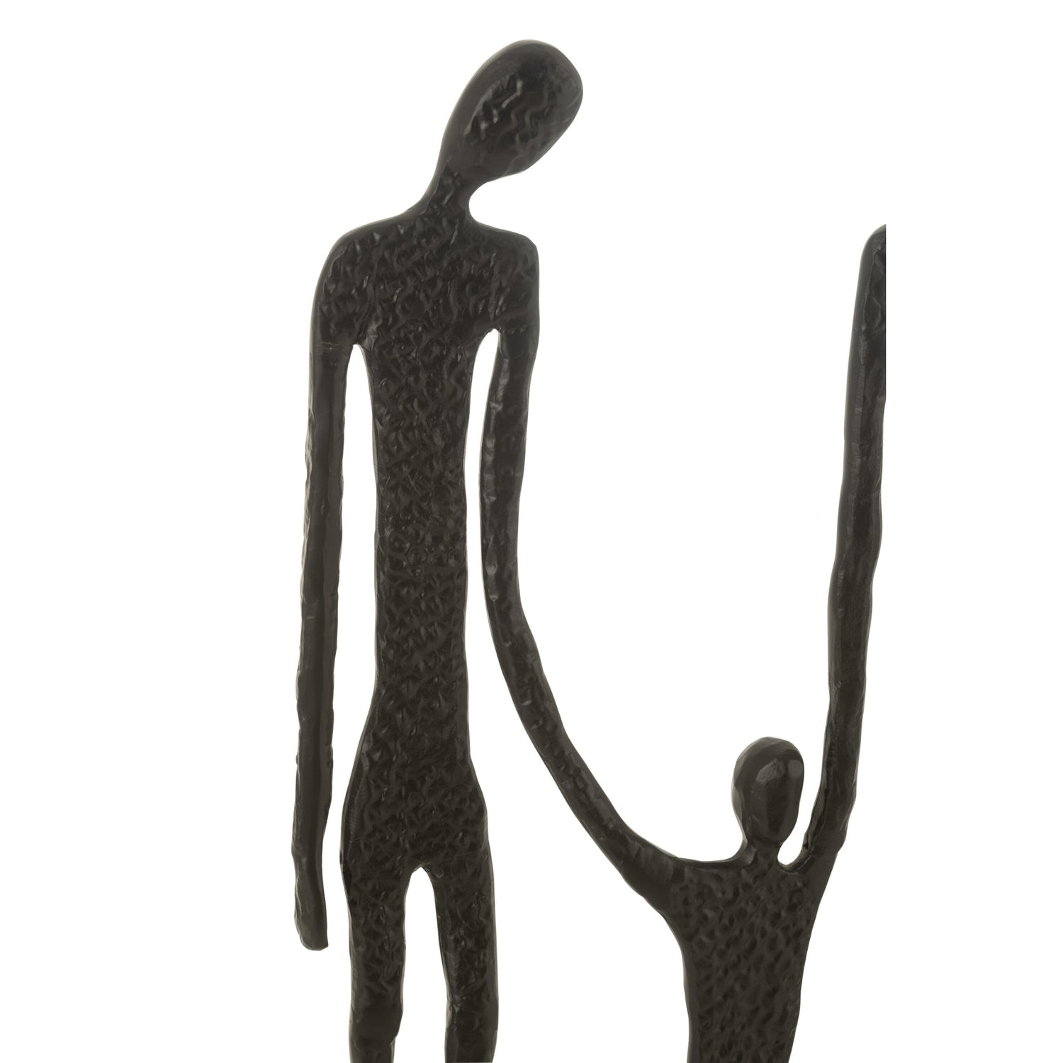 Figuur Familie Aluminium Zwart - Beeld - J-Line - livinglovely.nl