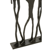 Figuur Familie Aluminium Zwart - Beeld - J-Line - livinglovely.nl