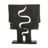 Figuur Gezichten Op Voet Aluminium - Beeld - J-Line - livinglovely.nl
