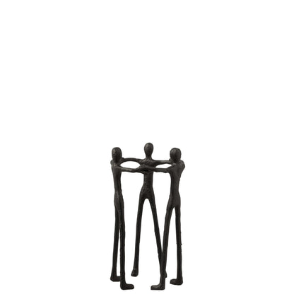 Figuur Persoon Kring Aluminium Zwart J-Line