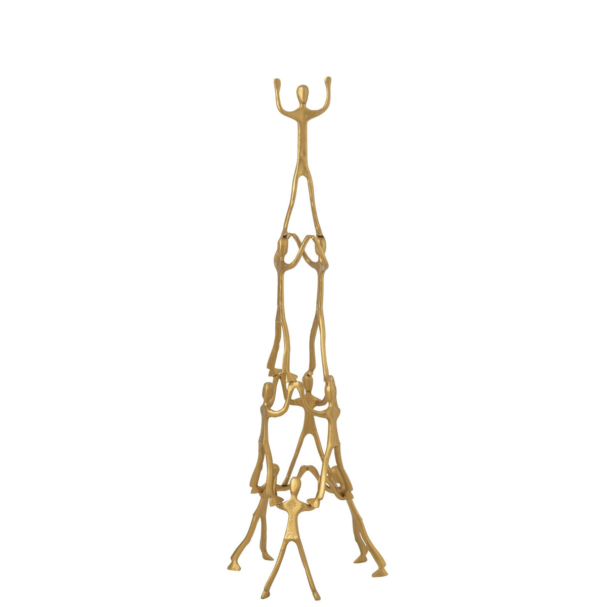 Figuur Tower Aluminium Goud  H147cm J-Line