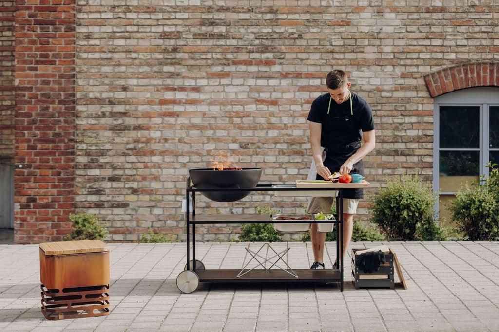 Fire Kitchen Buitenkeuken met Bowl 57 Vuurschaal , BBQ , Höfats , livinglovely.nl