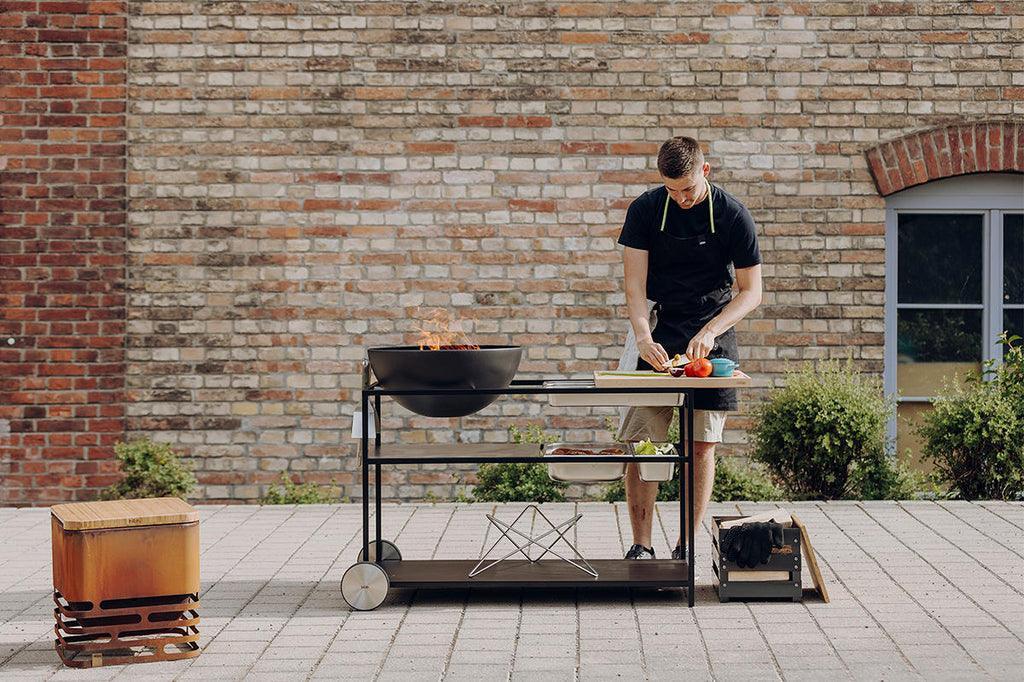 Fire Kitchen Buitenkeuken met Bowl 57 Vuurschaal , BBQ , Höfats , livinglovely.nl