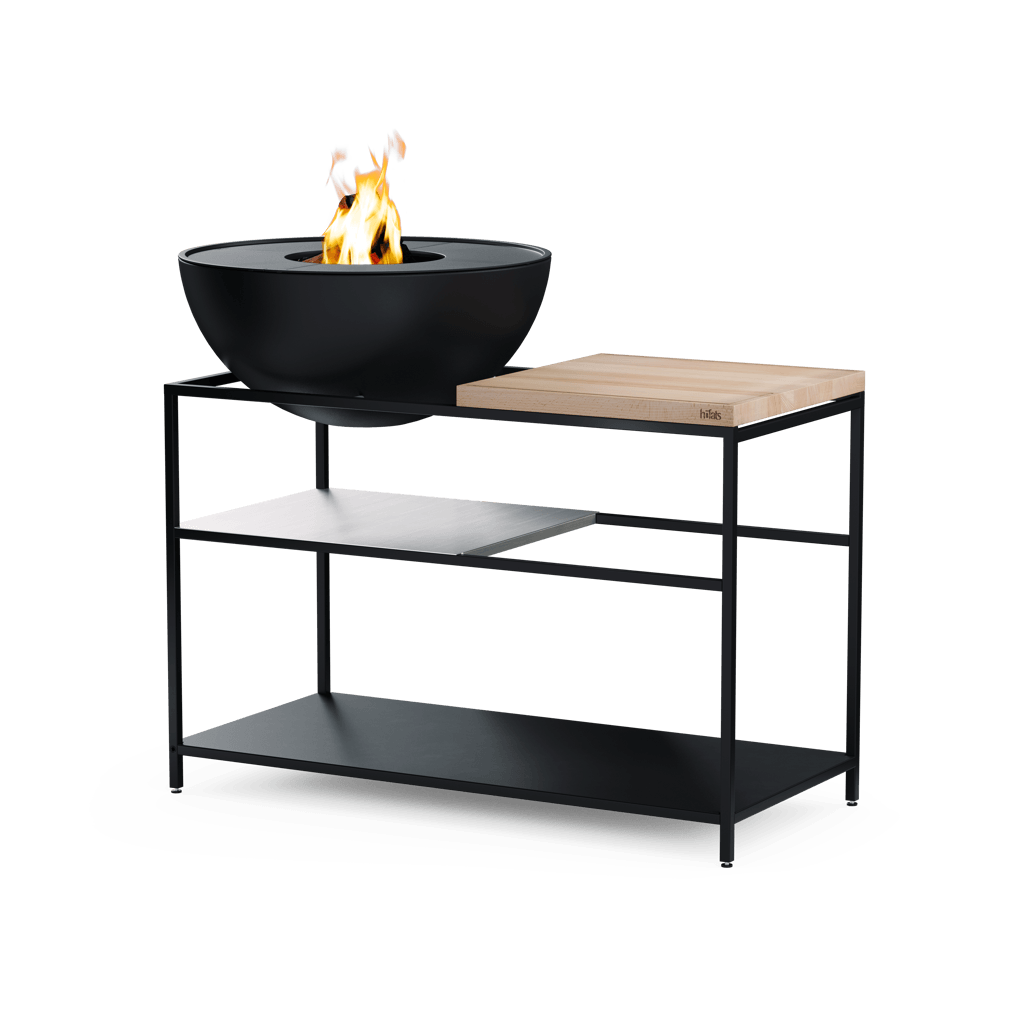 Fire Kitchen Buitenkeuken met Bowl 70 Vuurschaal , BBQ , Höfats , livinglovely.nl