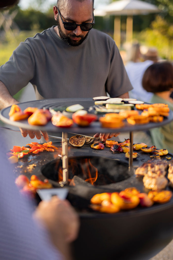 Fire Kitchen Buitenkeuken met Bowl 70 Vuurschaal , BBQ , Höfats , livinglovely.nl