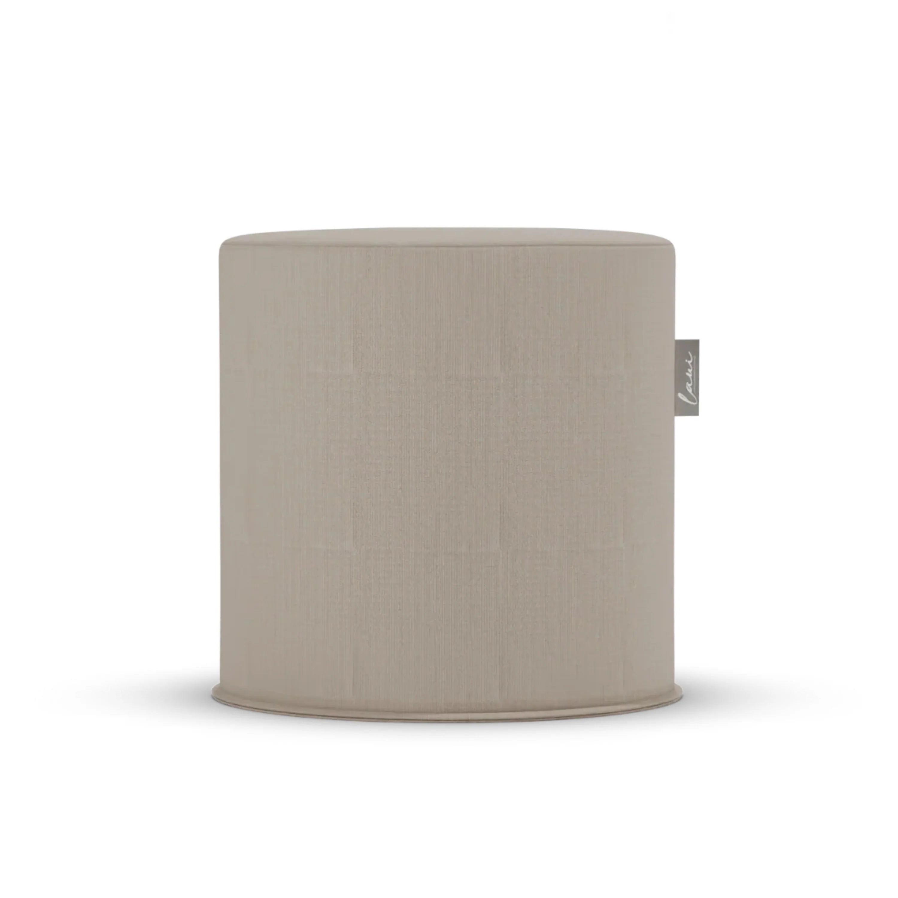 Fixed Round Pouf 44 Boho Taupe - Laui Lounge™ - Poef - Laui Lounge - livinglovely.nl