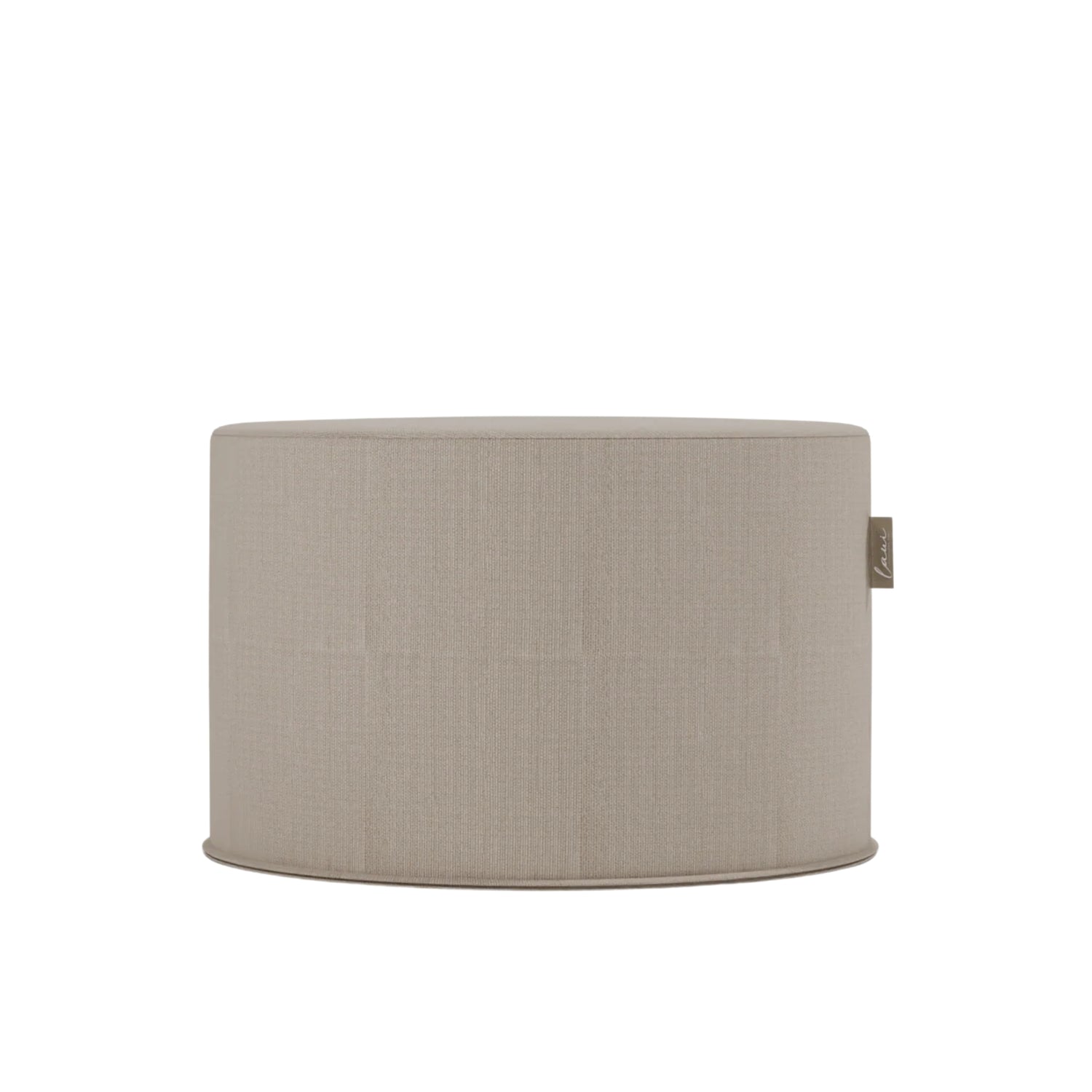 Fixed Round Pouf 68 Boho Taupe - Laui Lounge™ - Poef - Laui Lounge - livinglovely.nl