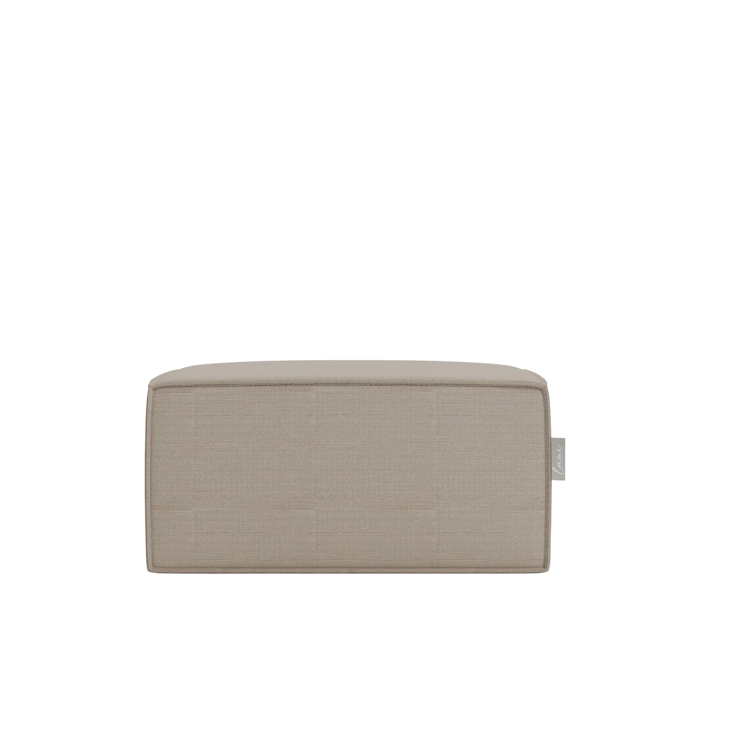 Fixed Square Pouf Boho Taupe - Laui Lounge™ - Poef - Laui Lounge - livinglovely.nl