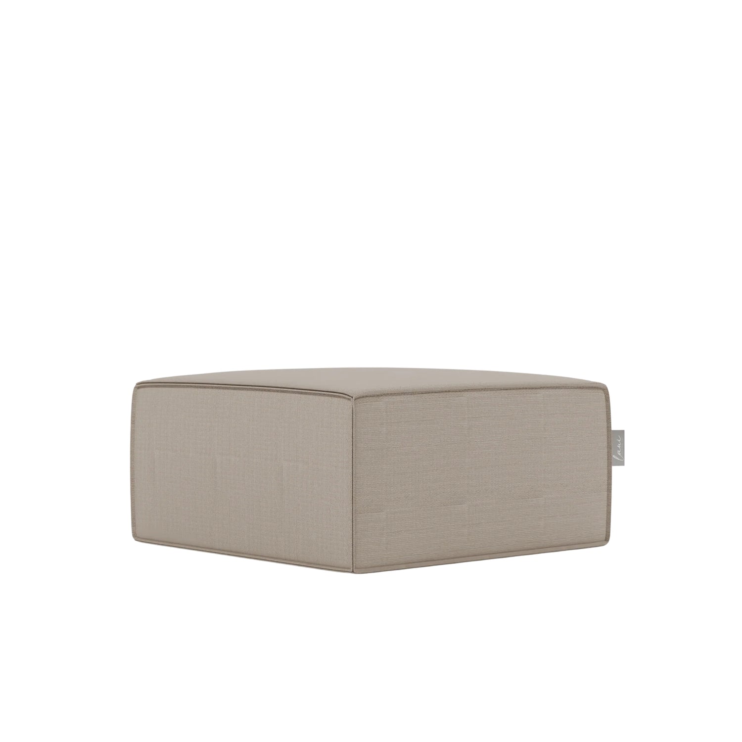 Fixed Square Pouf Boho Taupe - Laui Lounge™ - Poef - Laui Lounge - livinglovely.nl