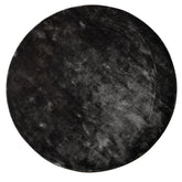 Flavia Black Vloerkleed Rond Ø160cm PTMD - Vloerkleed - PTMD - livinglovely.nl