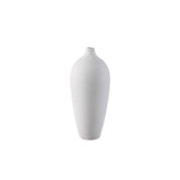 Flesvaas Cavinn Small van PTMD, mat wit keramiek met bolle basis en smalle hals