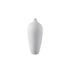 Flesvaas Cavinn Small van PTMD, mat wit keramiek met bolle basis en smalle hals