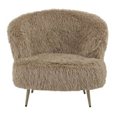 Franklyn Brown Fauteuil Hair PTMD - Fauteuil - PTMD - livinglovely.nl