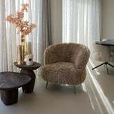 Franklyn Brown Fauteuil Hair PTMD - Fauteuil - PTMD - livinglovely.nl