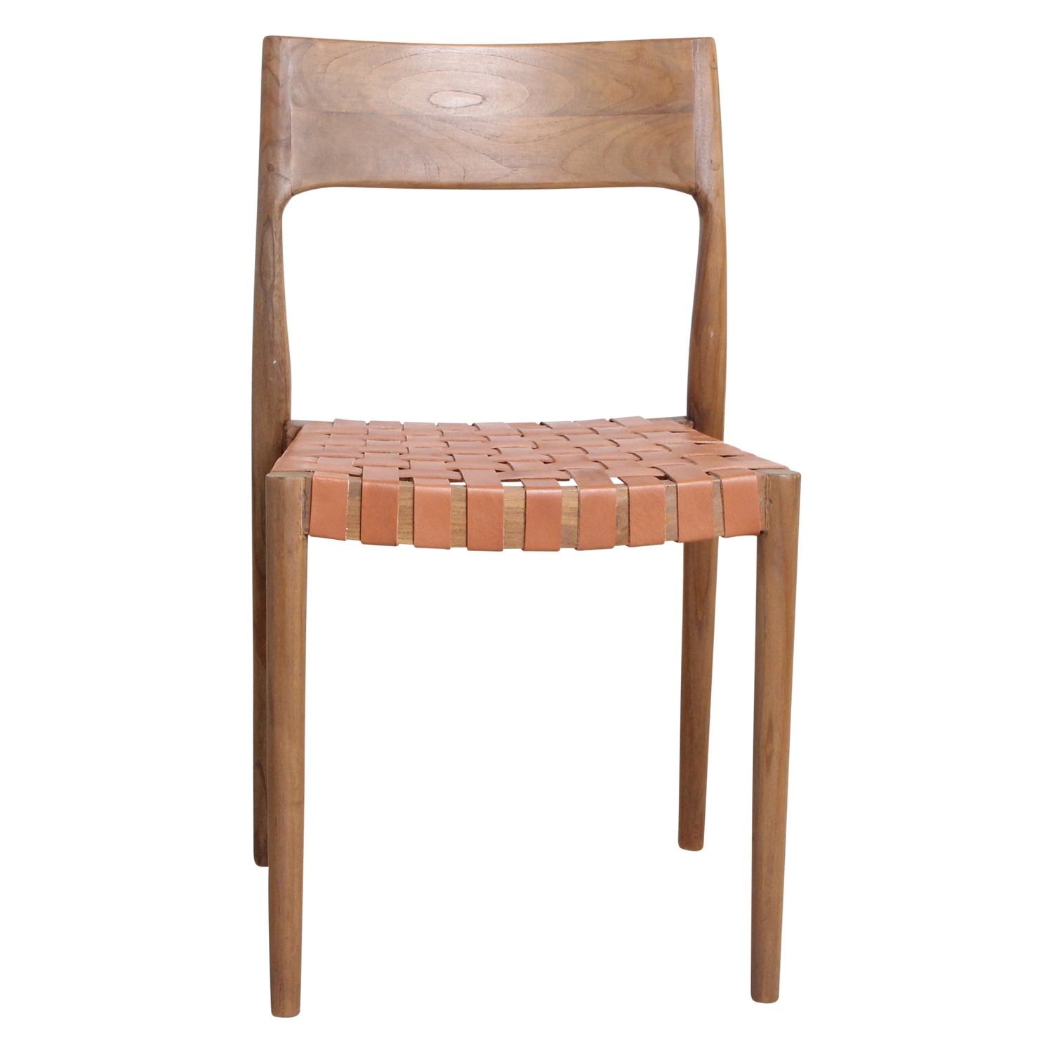 Freya eetkamerstoel van Raw Materials, twee leren stoelen samen, de set zoals hij geleverd wordt