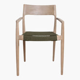 Freya Terrasstoel met Armleuning Donker Groen Raw Materials - Terrasstoel - Raw Materials - livinglovely.nl