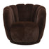 Furia Dark Brown Fauteuil Fur PTMD - Fauteuil - PTMD - livinglovely.nl
