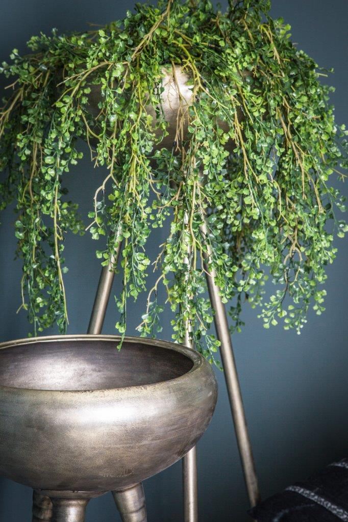 Genesis Bloempot Op Poten L - 61 x 56 x 139,5 cm - Metaal - Grijs PTMD - Pot - PTMD - livinglovely.nl