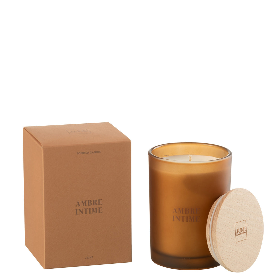 Geurkaars Accords Essentiels Ambre Intime 38 Uur - Geurkaars - J-Line - livinglovely.nl